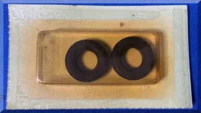 VINTAGE ATLAS 1:32 SCALE SLOT CAR PARTS SPONGE TIRES 7/8 INCH 1570-43 - Image 1 of 2
