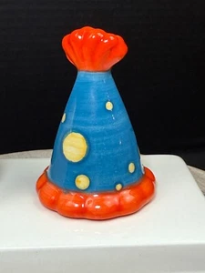 Nora Fleming Mini Party Birthday Hat Orange/Blue HTF - Picture 1 of 8