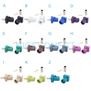 6x Cable Fakra Macho A/B/C/D/E/F/G/H/I/K/Z Conector Radio Coche FM GPS RG316 RG174 - Imagen 1 de 12