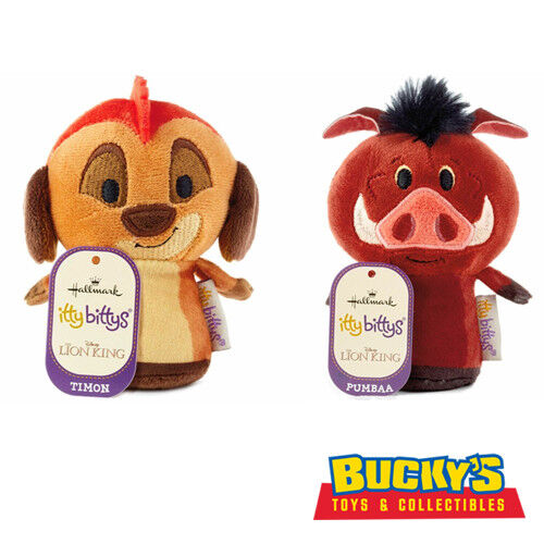 The Lion King Timon & Pumbaa Hallmark itty bitty bittys Disney Plush Animal Doll