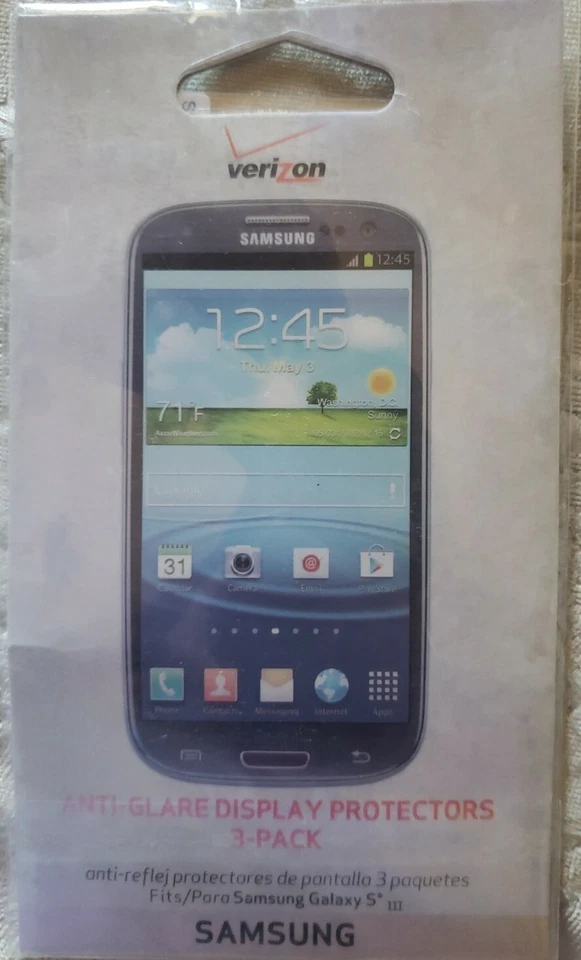 Protector Pantalla Antirreflejo Samsung Galaxy S3 (1 Protector Pantalla Nuevo) Foto 1 de 1