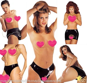 TANGA BRAGUITA DE LÁTEX SIN ENTREPIERNA ABIERTA ESPALDA FETICHE ROPA BONDAGE BRAGAS FETICHE - Imagen 1 de 6