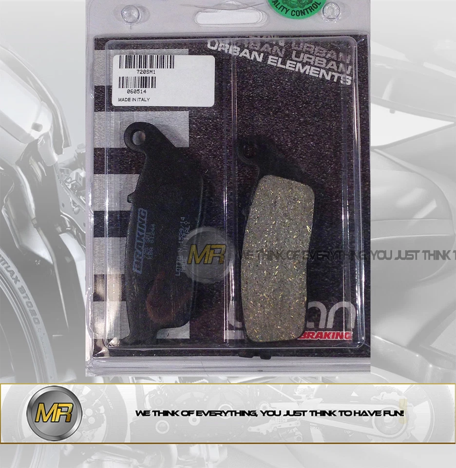 FOR SUZUKI INAZUMA F 250 FROM 2015 TO 2017 FRONT BRAKE PADS SEMI METALLIC BRAKIN - Image 1 of 1