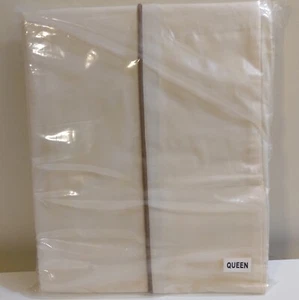 Comfort 100% Cotton Bedding Collection Cream, Taupe Satin Piping. - Picture 1 of 5