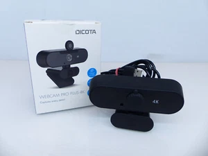 Dicota Webcam Pro Plus 4K kabelgebundene Webcam D31888 gebraucht #4 B - Afbeelding 1 van 6
