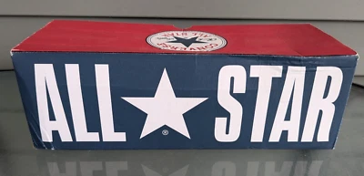Vintage Converse 11 Shoe Box Only Black Canvas Hi Shoes All Star Basketball USA - Image 1 of 4