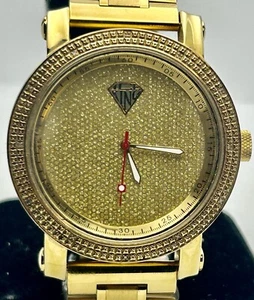 Ice King Diamond Watch 50mm Men’s Watch NEW BATTERY NEW BRACELET NEAR MINT! - Picture 1 of 12