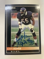 John Roper Autographed 1992 Pinnacle Football Card #258 Bears A-352