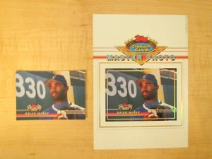 1993 Topps Stadium Club Lot of 2 Base #33 + Master Photo 5x7 Brian McRae - Picture 1 of 2