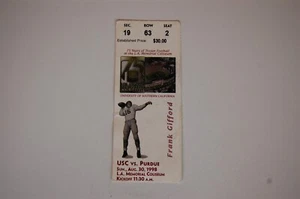 1998 Southern Cal USC - Purdue College Football Ticket - Drew Brees First Start - Bild 1 von 4