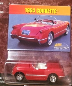 RTR Johnny Lightning Corvette Collection 1954 Chevrolet Corvette Red 1/64 BUILT - Picture 1 of 4