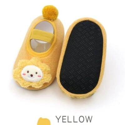 Новорожденного ребенка девочек мальчиков ясельного возраста мягкий мех теплый дом тапочки хлопок носки обувь - Изображение 1 из 4