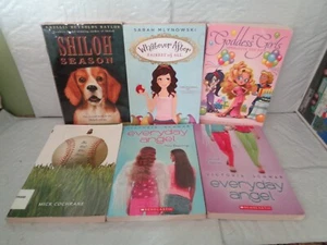 Lot of (6) Girl's Scholastic - Softcover Chapter Books - Angel - Shiloh - Foto 1 di 1