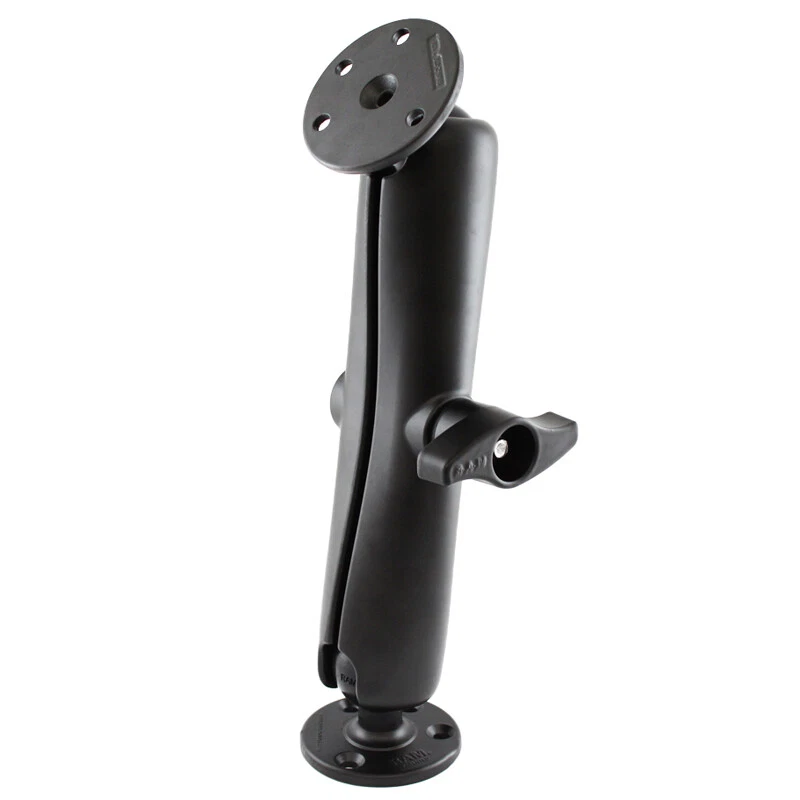 RAM Mount 2.25" Ball Double 3.68" Round Plate Long Arm Assembly RAM-D-101U-E - Image 1 of 1