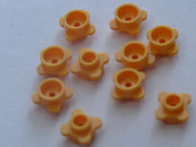 LEGO 10 Flowers Orange 4630 41062 10702 3931/ 10 Bright Light Orange Flower / NEW