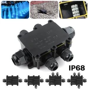 Wasserdicht Abzweigdose 2-6 Wege IP68 Anschlussdose Kabel Verteilerbox Garten - Bild 1 von 11