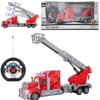 1:15 Scale Remote Control Semi Truck Trailer With Extendable Crane And Basket - Image 1 of 4