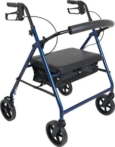 Probasics Heavy Duty Aluminum Bariatric Rollator with 8-inch Wheels, 400... - Picture 1 of 6