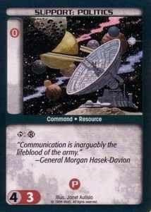 1x Support: Politics (C) Ungraded Commander's Edition - Battletech - Bild 1 von 1