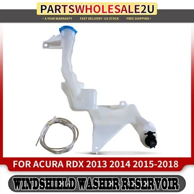 Windshield Washer Reservoir with Cap & Pump & Hose for Acura RDX 2013 2014-2018 - Image 1 of 4