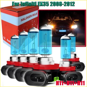 For Infiniti EX35 2008-2012 Halogen Headlight Hi/Lo Bram + Fog Light Bulbs Kit - Picture 1 of 6