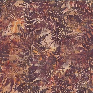 Hoffman Fern 44" batik, V2518-168 Nutmeg - Picture 1 of 1