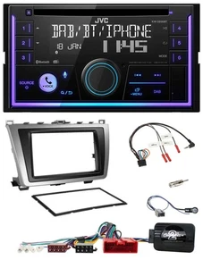 JVC Lenkrad USB 2DIN DAB Bluetooth CD Autoradio für Mazda 6 2010-2012 schwarz/si - Bild 1 von 11
