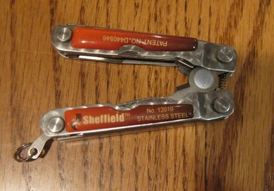 SHEFFIELD NO. 1210  POCKET SIZE  9  MULTI TOOL - Image 1 of 4