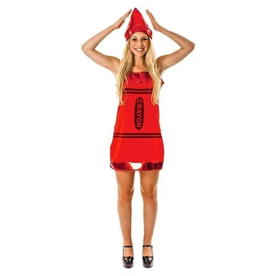 Women's Red Crayon Costume Dress - Image 1 of 4