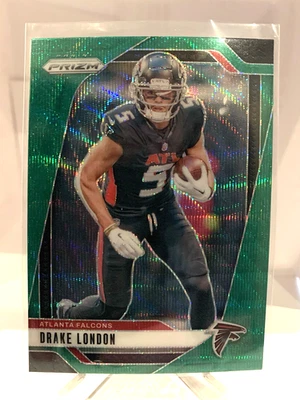 2024 prizm drake london football card green wave #12 falcons - Image 1 of 2
