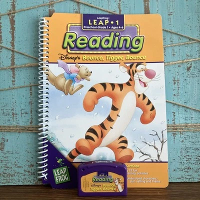 Leap Frog LeapPad Leap 1 Reading Disney's Bounce Tigger Bounce Cartridge & Book - Image 1 of 4