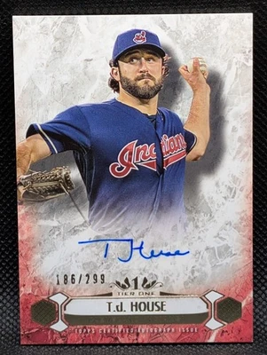 2016 Topps Tier One Breakout Auto /299 TJ House #BOA-TH - Cleveland Indians - Image 1 of 2