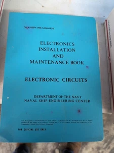NAVSHIPS EIMB 1972 Navy Electronics Installation Maintenance Book Circuit Manual - Imagen 1 de 4