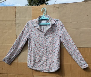 Cactus Man Ricky Singh langärmliges geblümtes geknöpftes Hemd Herren Small alle Baumwolle - Bild 1 von 21