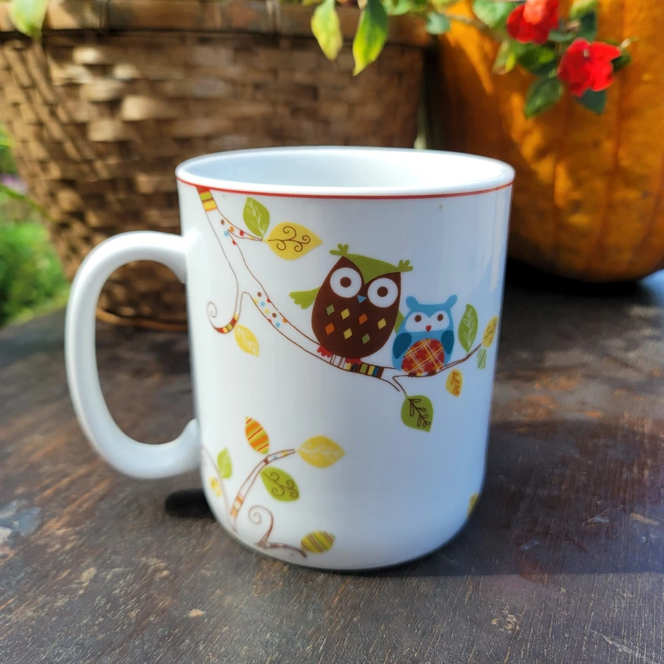 Taza de café de porcelana Jumbo Owl "Enchanted Woods" de gran tamaño 222 Foto 1 de 4