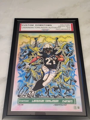 Ladainian Tomlinson Autographed Authenticated Downtown Custom Painted /100... - Image 1 of 4