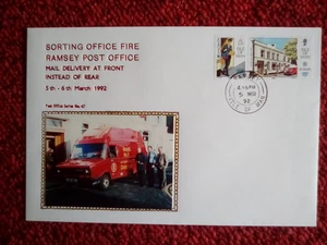 IOM ISLE OF MAN COVER 1992 POST OFFICE SERIES No47 RAMSEY DOUBLE RING P/MARK - Picture 1 of 1
