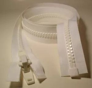 Bimini Top Marine Canvas YKK ZIPPER #10 - WHITE 30" - Picture 1 of 1