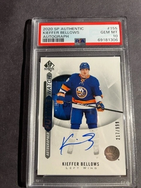UD SP AUTHENTIC 2020-21 KIEFFER BELLOWS FUTURE WATCH AUTOGRAPH PSA 10 #155 POP 2 - Image 1 of 2