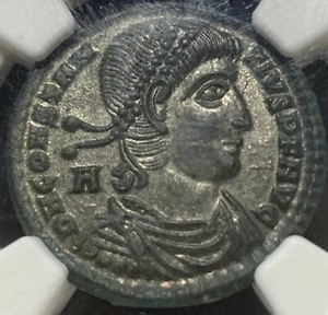 Roman Empire, Constantius II 350AD BI Centenionalis NGC MS+ 5/5 Exceptional - Picture 1 of 4
