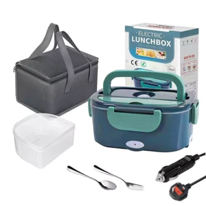 Portable Electric Heating Lunch Box 12V 24V Bento Travel Food Heater Car Plug UK - Picture 1 of 16