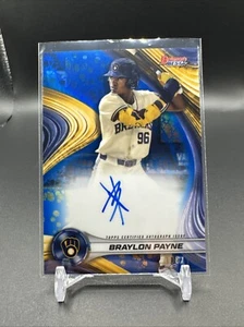 2024 Bowman's Best Braylon Payne Blue Refractor Auto /150 Milwaukee Brewers 🔥🔥 - Photo 1 sur 16