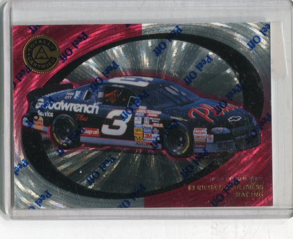 1997 Totally Certified Racing - DALE EARNHARDT - Platinum Red #37 - NASCAR /2999 - Image 1 of 1