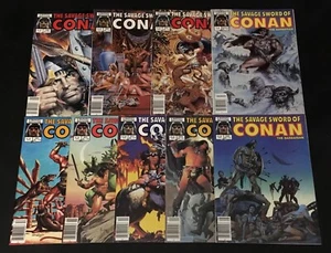 LOTE DE QUIOSCO SAVAGE SWORD OF CONAN #110,111,112,113,115-119 MARVEL COMICS 1985 - Imagen 1 de 11