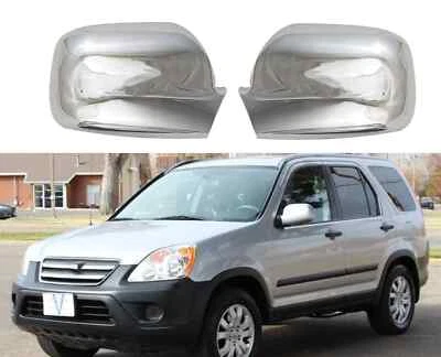 Tapa lateral del espejo retrovisor con luz LED cromada para 02-06 Honda CR-V CRV 2P Foto 1 de 4