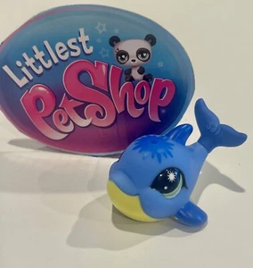 Littlest Pet Shop Blue Dolphin Star Eyes #199 S3 Gen 7 - Picture 1 of 3