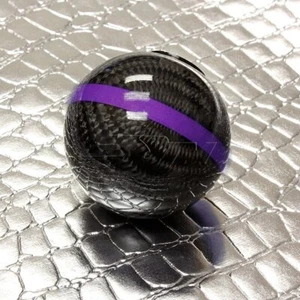 Bola de carreras de fibra de carbono MT perno de cambio de engranajes con raya púrpura universal - Imagen 1 de 6