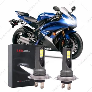 2X H7 LED Headlight Bulb Bright 6000K CG For Yamaha YZF-R6 2006 2008 2009 YZF-R1 - Picture 1 of 11