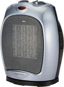 Amazon Basics Oscillating Ceramic Space Heater, Portable Heater for Indoor Use, - Picture 1 of 7