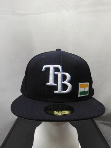Rare Tampa Bay Rays New Era 59Fifty 7 1/2 Hat Miami Flag MLB Cover
